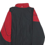 PUSHER APPAREL Mens Red & Black Casual Jacket S Polyester Zip Plain Sporty