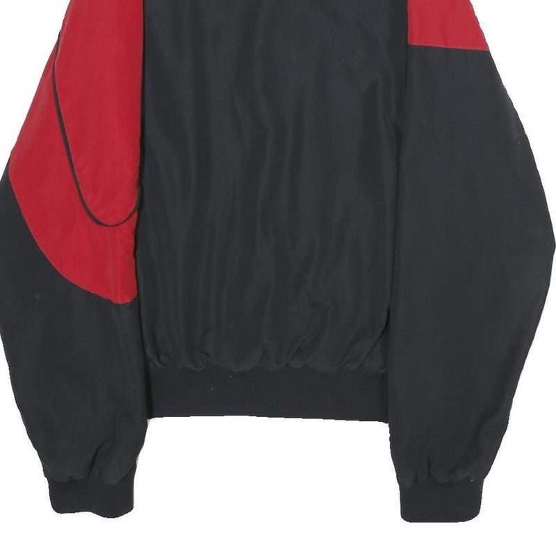 PUSHER APPAREL Mens Red & Black Casual Jacket S Polyester Zip Plain Sporty