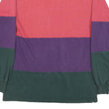 Cambridge Classics Mens Multicolour Long Sleeve Block Stripe Polo Shirt M Cotton