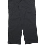 DICKIES Mens Cotton Blend Black Relaxed Straight Trousers W32 L32 Workwear