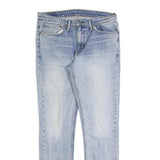 LEVI'S Mens Slim Blue Denim Light W34 L34 Jeans Zip Closure Comfort Style