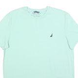 NAUTICA Mens Light Blue Classic T-Shirt L Short Sleeve Crew Neck Casual Summer