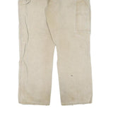 DICKIES Mens Jeans Beige Regular Straight Denim Fair W40 L28 Workwear Zip