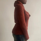 Max & Co Jumper - Medium Orange Wool Blend