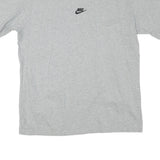 NIKE Mens Grey Crew Neck Short Sleeve Graphic T-Shirt M Classic Cotton Blend