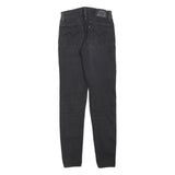 LEVI'S 710 Womens Jeans Black Slim Skinny Denim W24 L30 Stretch Cotton Blend