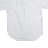 RALPH LAUREN Mens White & Grey Striped Classic Fit M Cotton Shirt Button Down