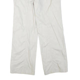 TRIBAL Womens Cotton Blend White Regular Leg Trousers W34 L30 Casual Summer Fit