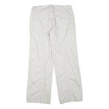 TRIBAL Womens Cotton Blend White Regular Leg Trousers W34 L30 Casual Summer Fit