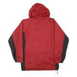 HELLY HANSEN Mens Red & Black Outdoor Zip Jacket M Polyester Blend Hooded
