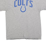 FANATICS Mens Grey Colts Graphic T-Shirt L Short Sleeve Crew Neck Sports