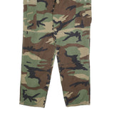 AMERICAN APPAREL Mens Cotton Blend Camouflage Trousers Regular Fit W36 L33 Cargo