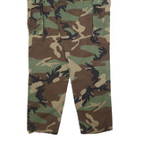 AMERICAN APPAREL Mens Cotton Blend Camouflage Trousers Regular Fit W36 L33 Cargo