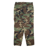 AMERICAN APPAREL Mens Cotton Blend Camouflage Trousers Regular Fit W36 L33 Cargo