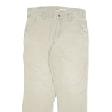 CARHARTT Mens Relaxed Fit Beige Workwear Cotton Blend Trousers W32 L30