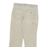 CARHARTT Mens Relaxed Fit Beige Workwear Cotton Blend Trousers W32 L30
