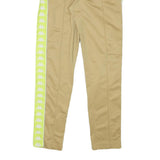 KAPPA Mens Joggers Beige & Yellow Slim Tapered L W28 L31 Side Logo Tape Detail