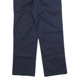 DICKIES Mens Cotton Blend Navy Regular Fit Straight Leg Trousers W32 L30