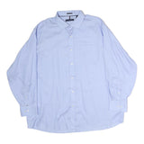 TOMMY HILFIGER Mens Blue Shirt XL Cotton Classic Long Sleeve Button Collar
