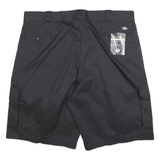 DICKIES Mens Black Cargo Shorts 2XL W44 Loose Fit Workwear Pocket