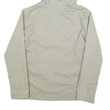 REEBOK Womens Cream Zip Jacket UK 10 Polyester Blend Plain Hooded Comfortable