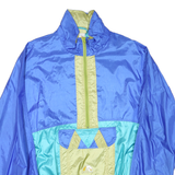 Womens Blue & Green Zip Polyester Blend Jacket XL Plain Casual Lightweight