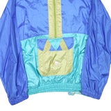 Womens Blue & Green Zip Polyester Blend Jacket XL Plain Casual Lightweight