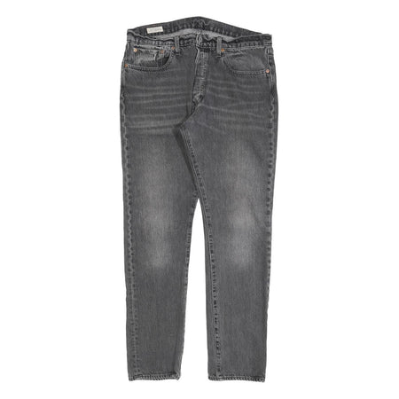 LEVI'S 501S Big E Mens Jeans Black Slim Straight Denim Medium W34 L32 Cotton