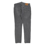LEVI'S 501S Big E Mens Jeans Black Slim Straight Denim Medium W34 L32 Cotton