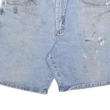 WRANGLER Mens Denim Blue Casual Shorts M W34 Cotton Blend Classic Fit
