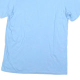 ADIDAS Mens Blue Graphic T-Shirt M Short Sleeve Crew Neck Casual Cotton Blend