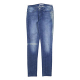 LEVI'S 711 Womens Slim Blue Denim Medium Wash W28 L31 Slim Fit Zip Fly Jeans