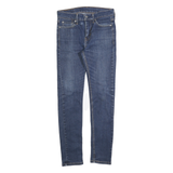LEVI'S 510 Mens Jeans Blue Slim Skinny Denim Medium W28 L29 Zip Closure