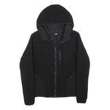 FILA Womens Black Hooded Zip Jacket M Polyester Blend Plain Casual Lightweight
