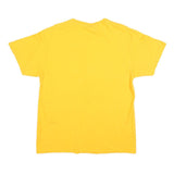 DELTA Mens Yellow Liberty Elementary Graphic T-Shirt L Crew Neck Short Sleeve