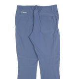 COLUMBIA Mens Slim Blue Outdoor Performance Trousers W31 L30 Zip Pockets