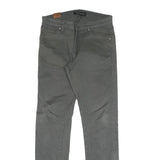 Mens Slim Fit Cotton Grey Trousers W30 L31 Zip Closure Casual Everyday Wear