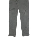 Mens Slim Fit Cotton Grey Trousers W30 L31 Zip Closure Casual Everyday Wear