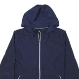 TOMMY HILFIGER Womens Blue Hooded Jacket L Polyester Blend Casual Zip