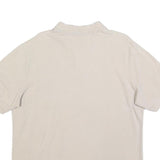 BURBERRY BRIT Mens Cream Polo Shirt XL Cotton Blend Short Sleeve Plain Classic