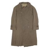 HERNO Mens Beige Synthetic Classic Trench Jacket L Button Closure Elegant