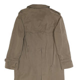 HERNO Mens Beige Synthetic Classic Trench Jacket L Button Closure Elegant