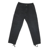 CARHARTT Mens Regular Fit Black Cargo Trousers W32 L29 Cotton Blend Zip