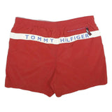 TOMMY HILFIGER Mens Shorts Red Blue & White Casual L W40 Swimwear Drawstring