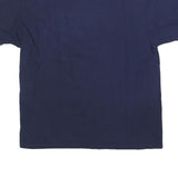 RUSSELL ATHLETIC Mens Blue Plain T-Shirt M Short Sleeve Crew Neck Cotton