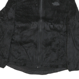 THE NORTH FACE Womens Black Fleece Jacket M Polyester Blend Zip Outdoor Warm