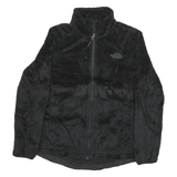 THE NORTH FACE Womens Black Fleece Jacket M Polyester Blend Zip Outdoor Warm