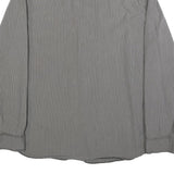 CALVIN KLEIN JEANS Mens Grey & White Striped Shirt XL Button Cotton Casual