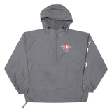 CHAMPION Mens Grey Zip Track Jacket XL Polyester Blend Hooded Casual Sportswear