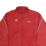 ADIDAS Mens Red Western Wyoming Volleyball Track Jacket M Polyester Zip